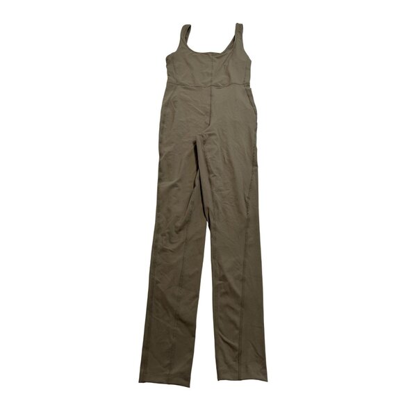 Dynamite Cami Active Jumpsuit in Brown - Picture 1 of 5